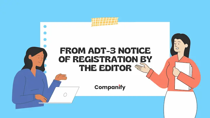 Form ADT-3 Notice of resignation by the auditor